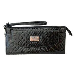 Nicole By Nicole Miller Patient Leather Clutch EUC